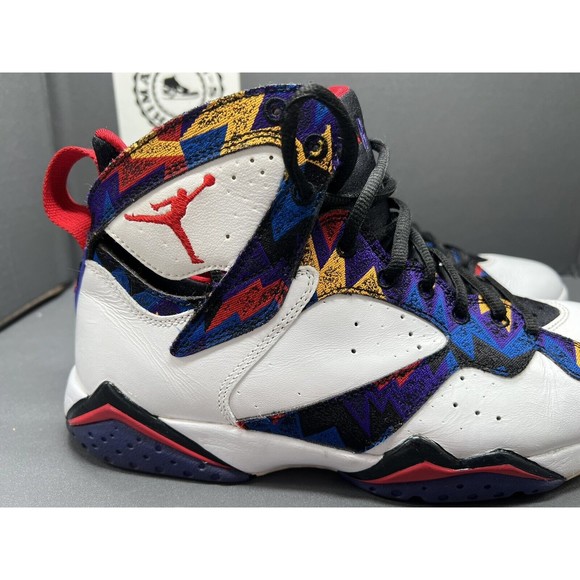 Air Jordan 7 VII Retro Ugly Sweater Nothing But Net 304775-142 Men Size 8.5 - Picture 11 of 12